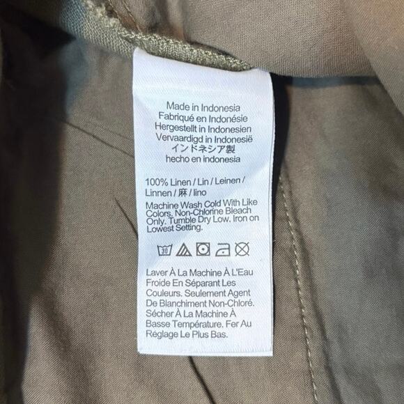 NWT Madewell The Harlow Wide-Leg Pant in 100% Linen In Distant Surplus Size 2P - Picture 6 of 9